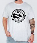 Devoted Fearless Strong Dad DTF Transfer ready-to-press DTF transfer shown on apparel