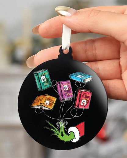 Acotar Grinch Books 3&quot; Acrylic Ornament UV DTF Sticker
