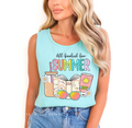 Bookish Summer DTF Transfer ready-to-press DTF transfer shown on apparel