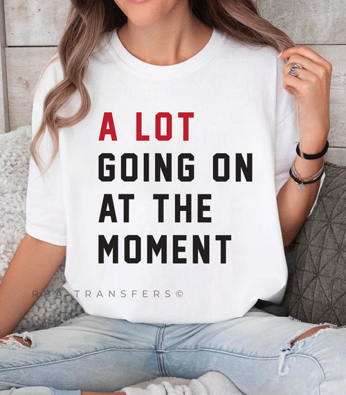 We Are Never Getting Back Together Taylor Swift DTF Transfer ready-to-press DTF transfer shown on apparel