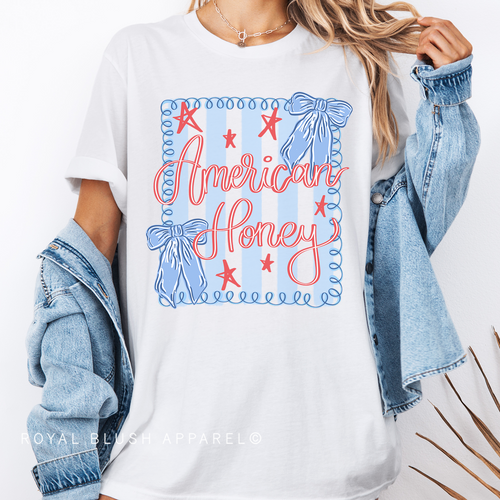 USA Flag DTF Transfer ready-to-press DTF transfer shown on apparel