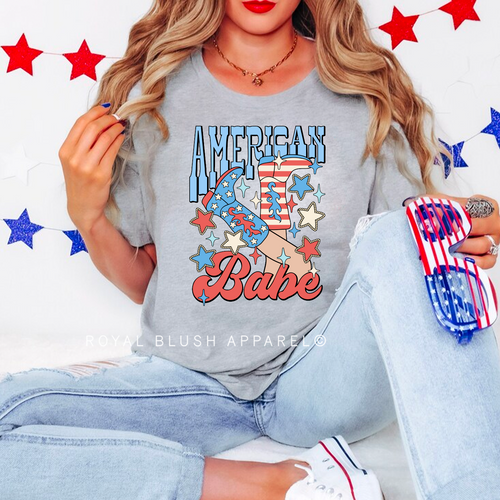 American Girl DTF Transfer ready-to-press DTF transfer shown on apparel