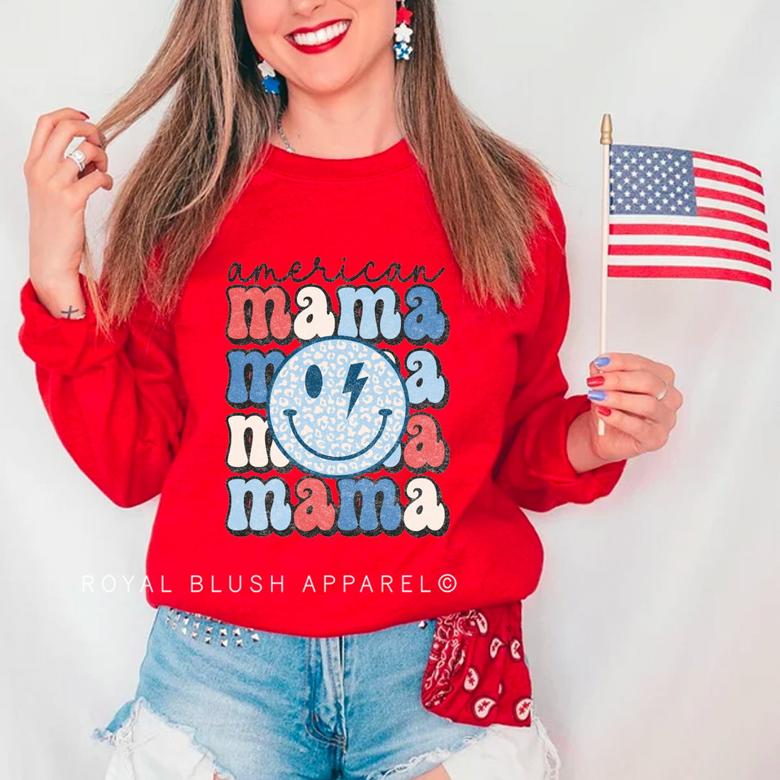 American Mama Full Color Transfer
