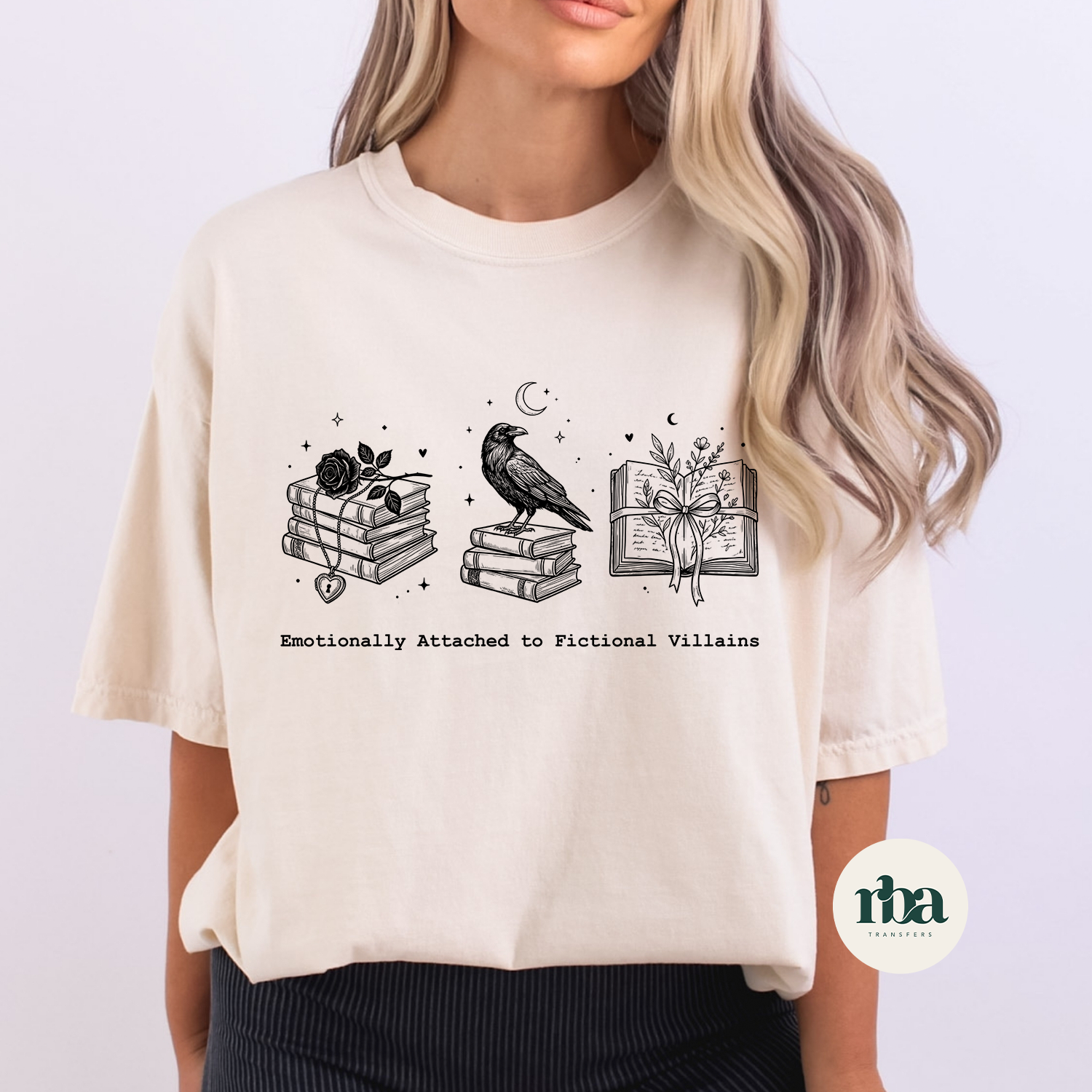 Emotionally Attached To Fictional Villains DTF Transfer