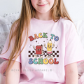 Youth ABCD DTF Transfer ready-to-press DTF transfer shown on apparel