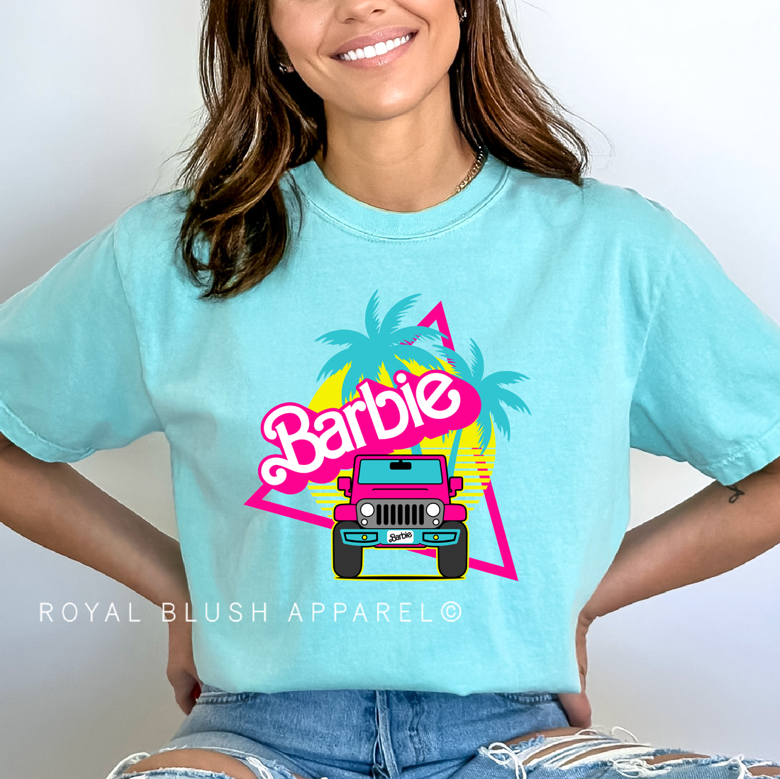 Barbie Jeep Full Color Transfer