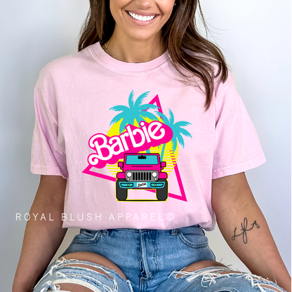 Barbie Jeep Full Color Transfer