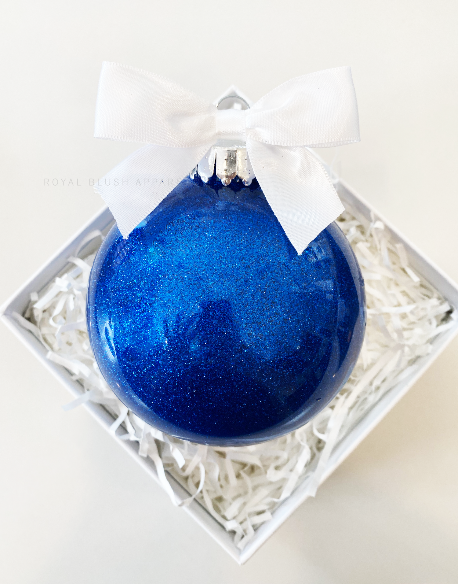 Blank Glitter Christmas Ornament