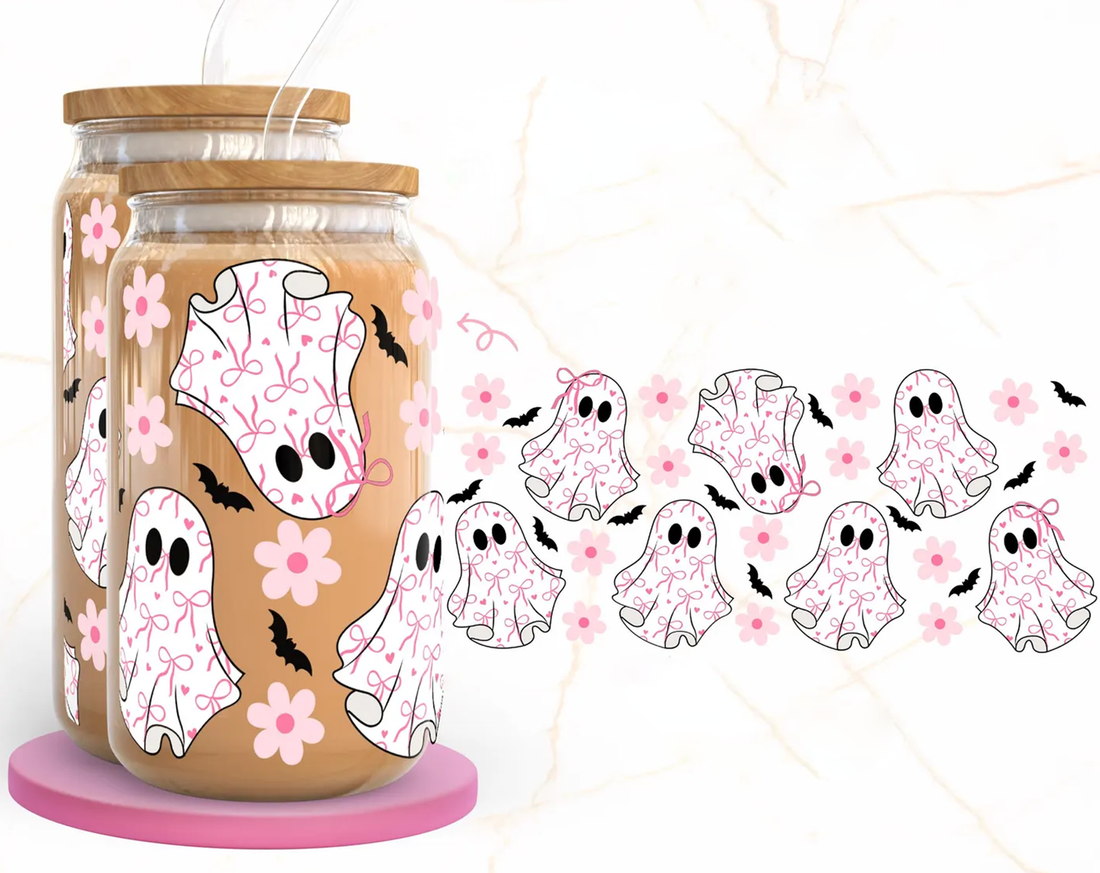 Bow Ghosts Wrap UV DTF Sticker