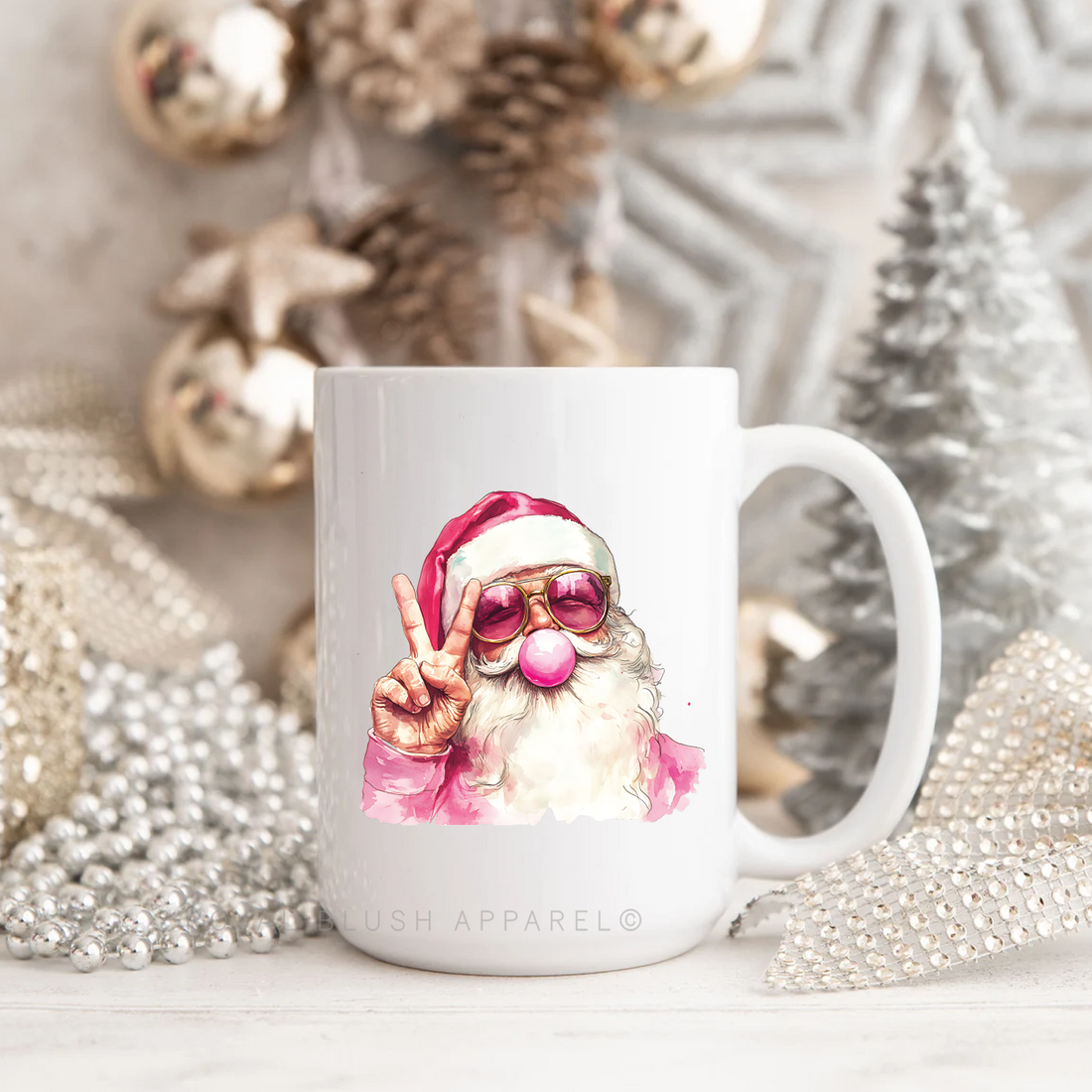 Bubble Gum Santa UV DTF Sticker