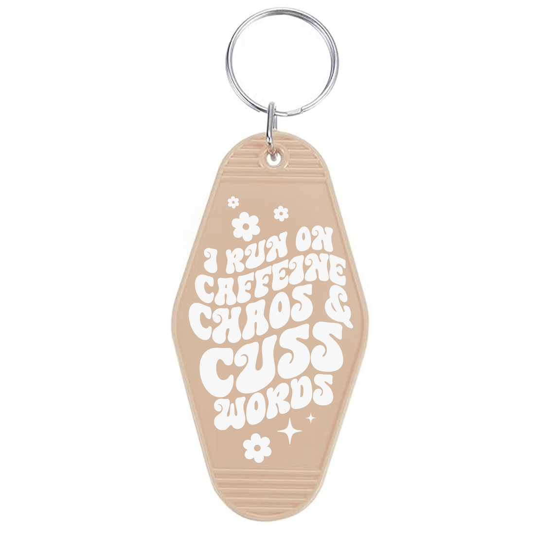 Caffeine Chaos & Cuss Words UV Sticker