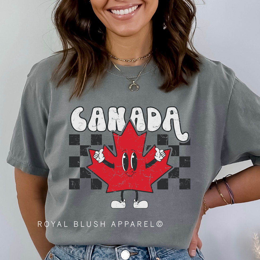 Checkered Canada Full Color Transfer