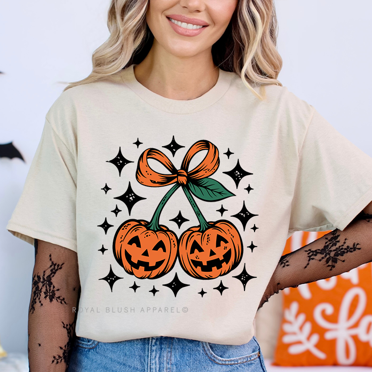 Cherry Pumpkins Full Color Transfer
