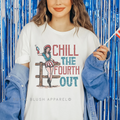 ready-to-press DTF transfer shown on apparel