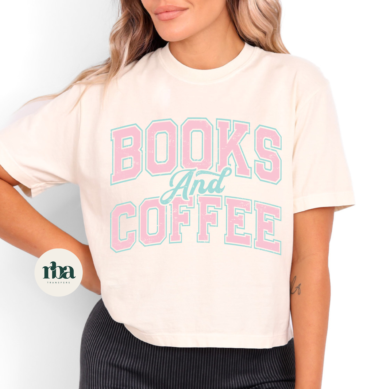 Coffee & Books DTF Transfer