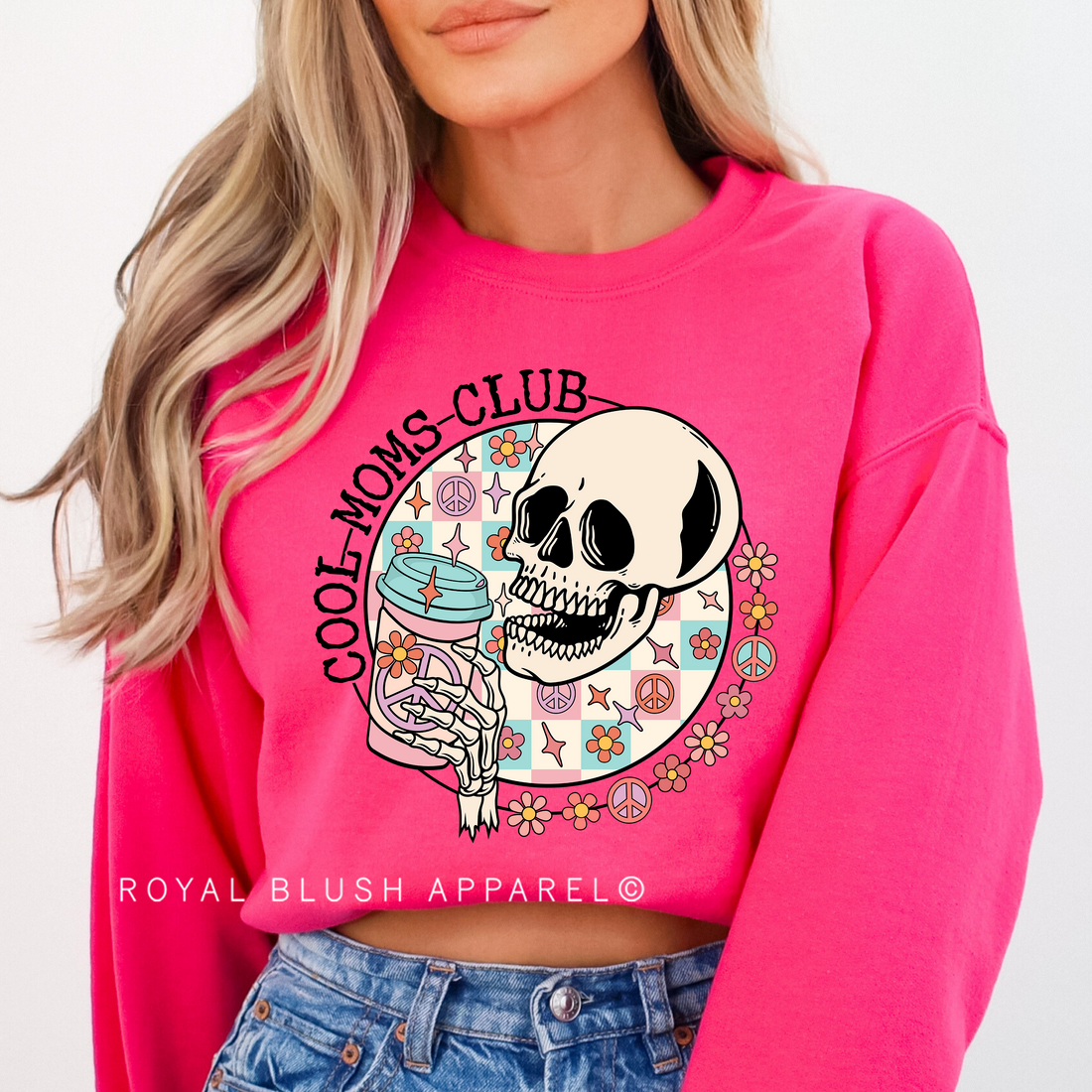 Skeleton Cool Moms Club Full Color Transfer
