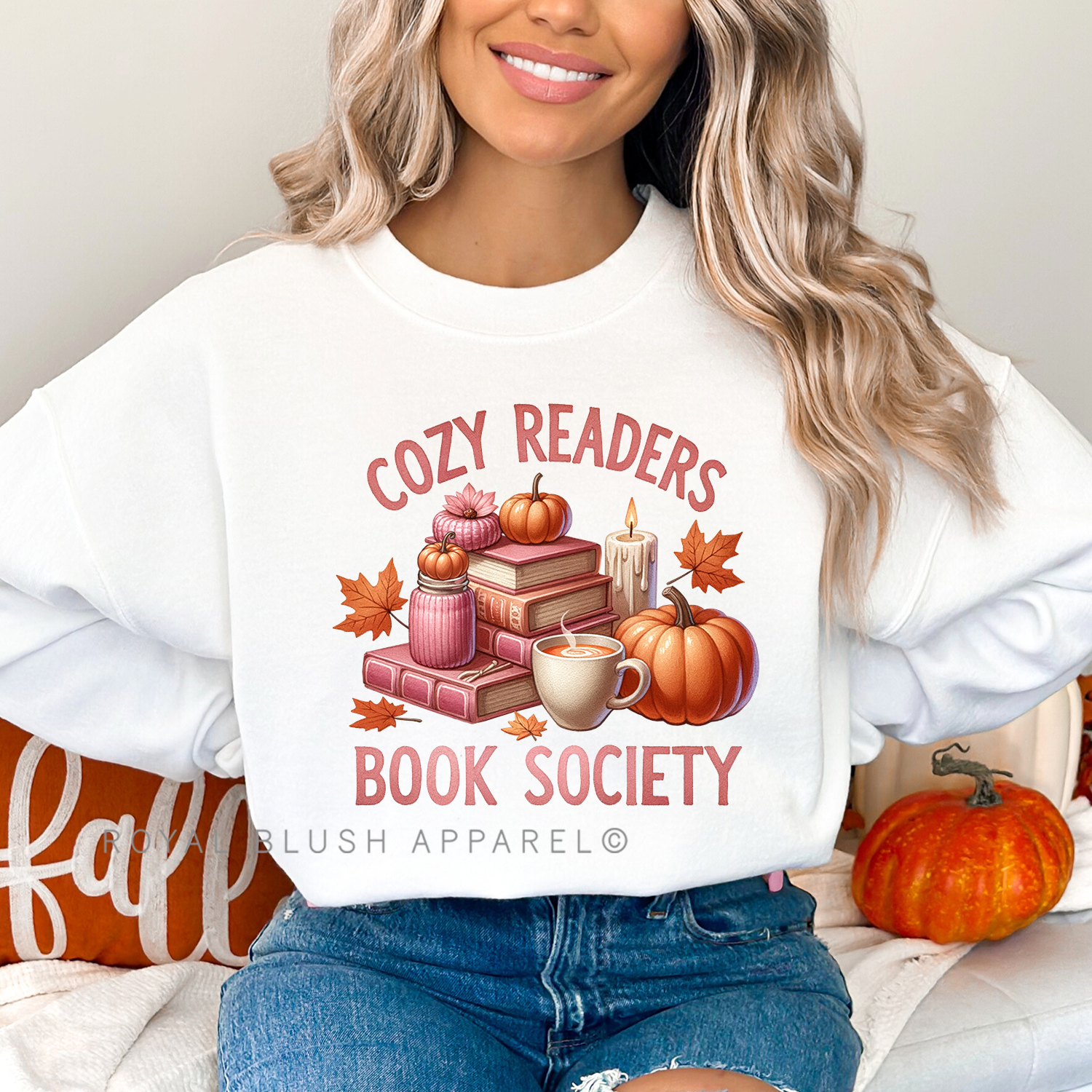 Cozy Readers Book Society Full Color Transfer