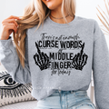 I'm Nicer Than My Face Looks DTF Transfer worn by model