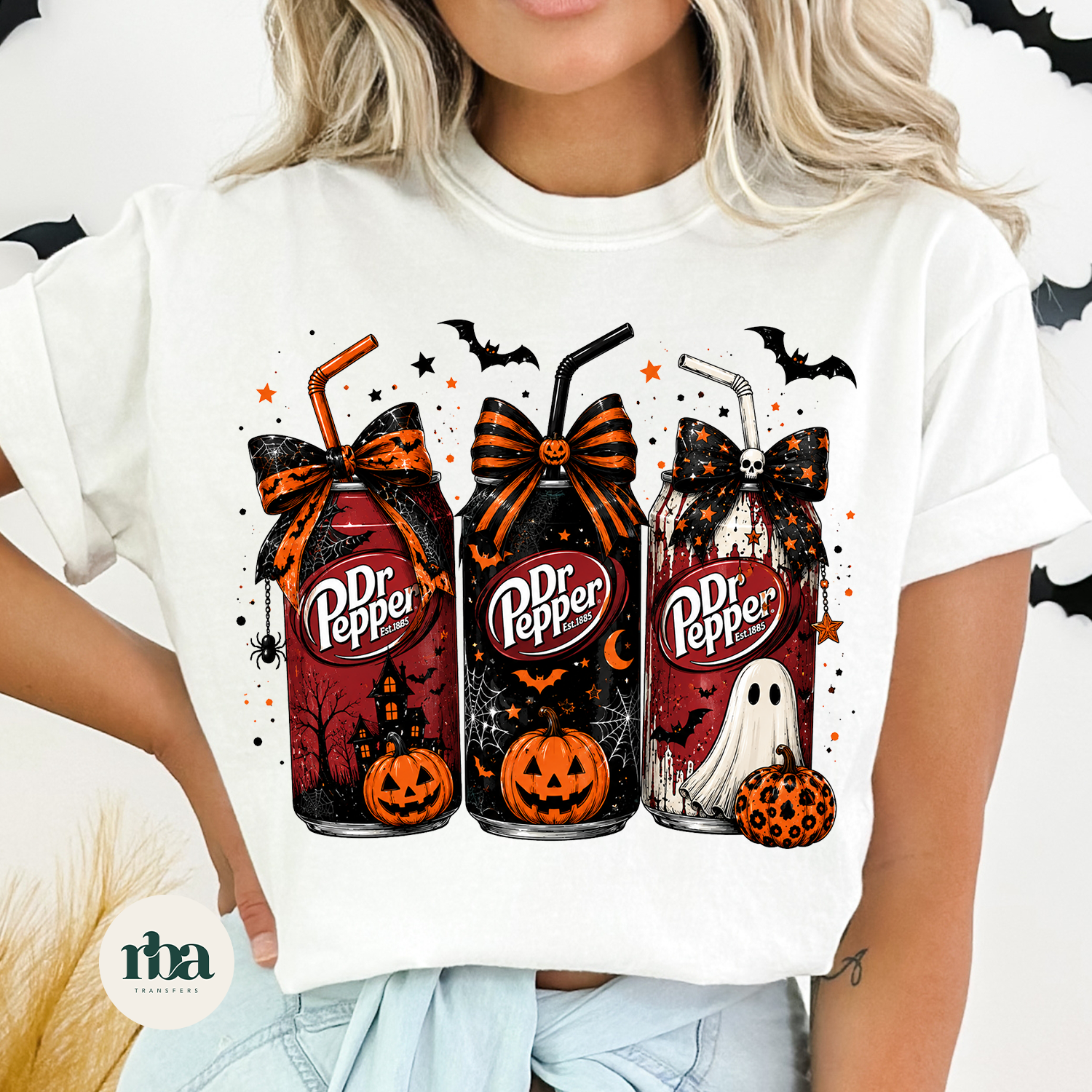 Dr Pepper Halloween DTF Transfer