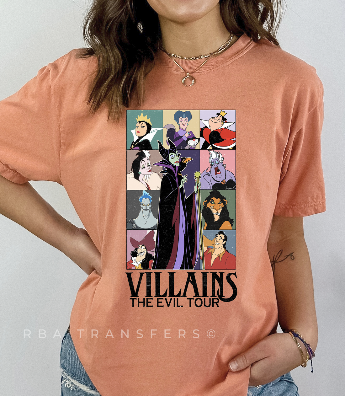 Villains Evil Tour Front Full Color Transfer