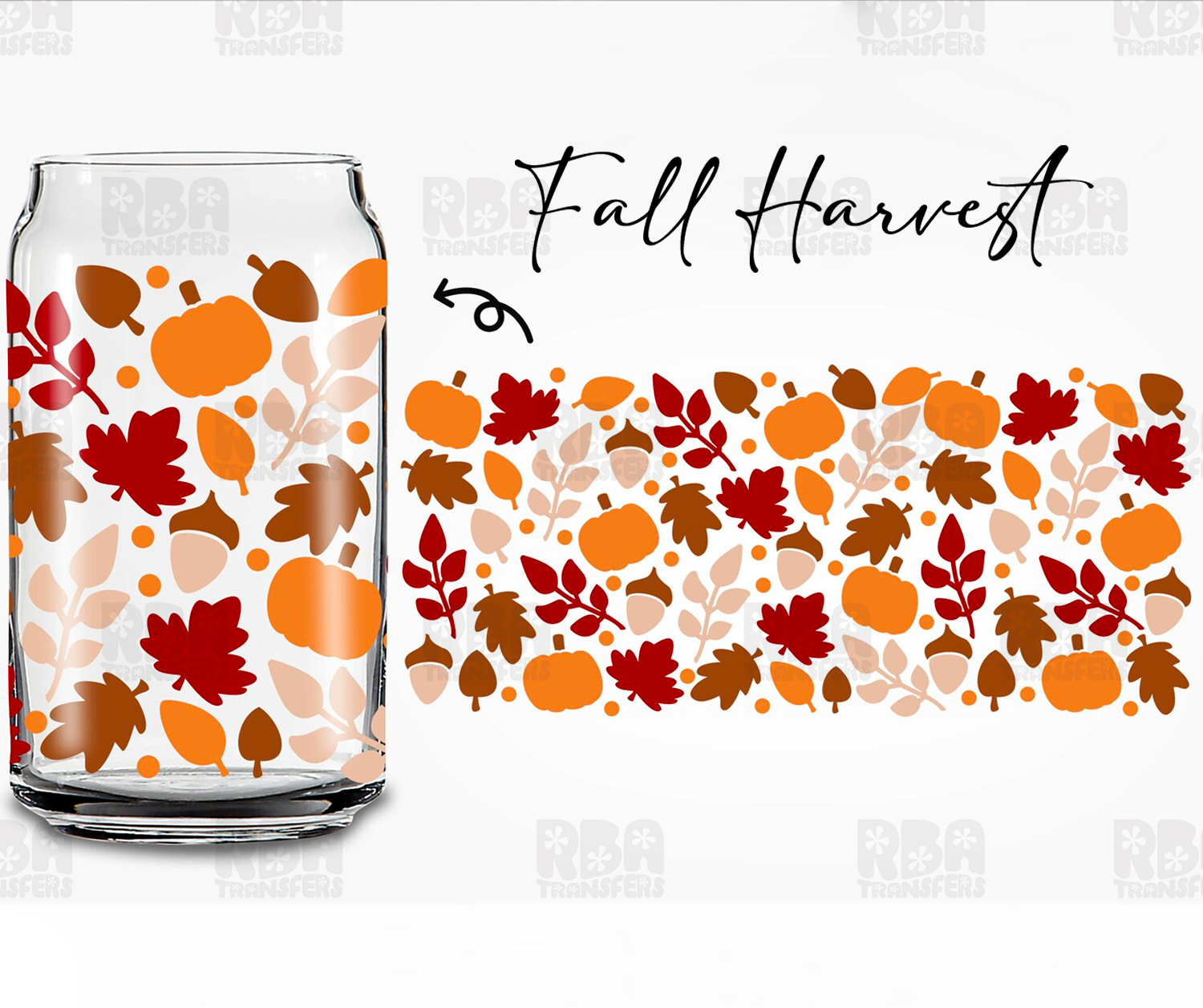 Fall Harvest Wrap UV DTF Sticker