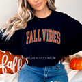 Orange FALL VIBES DTF Transfer