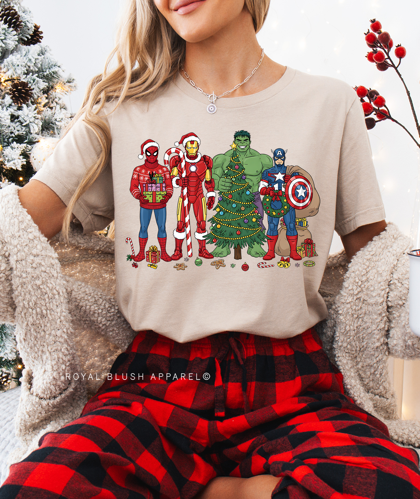 Festive Superheroes Full Colour Transfer