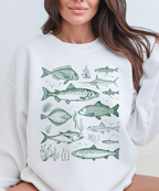 Retro Fish DTF Transfer ready-to-press DTF transfer shown on apparel