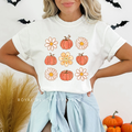 Flower Pumpkins DTF Transfer