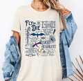 Born To Read Forced To Work DTF Transfer ready-to-press DTF transfer shown on apparel