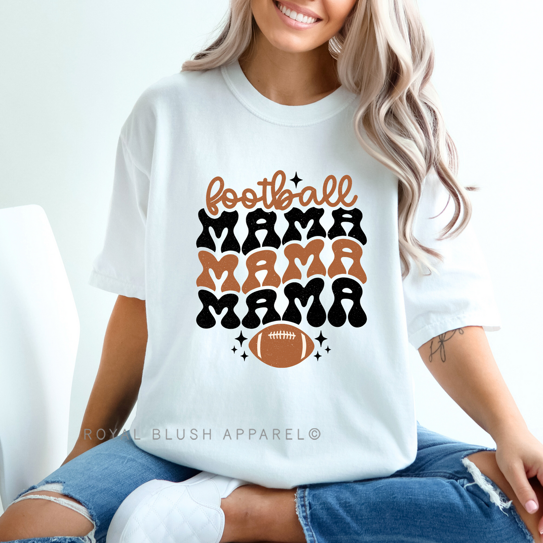 Football Mama Full Color Transfer