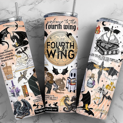 Welcome To The Fourth Wing 3D Inflated Sublimation Wrap