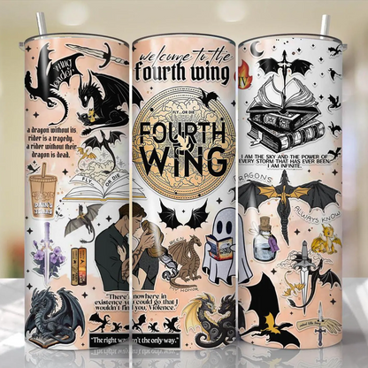 Welcome To The Fourth Wing 3D Inflated Sublimation Wrap