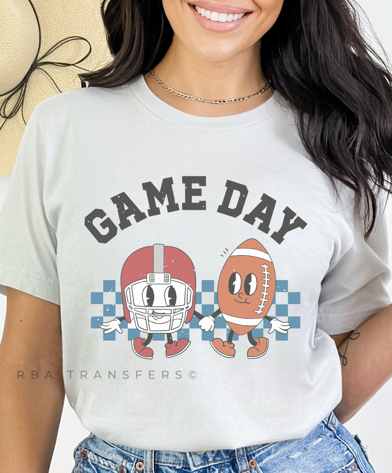 Game Day Football Full Color Transfer
