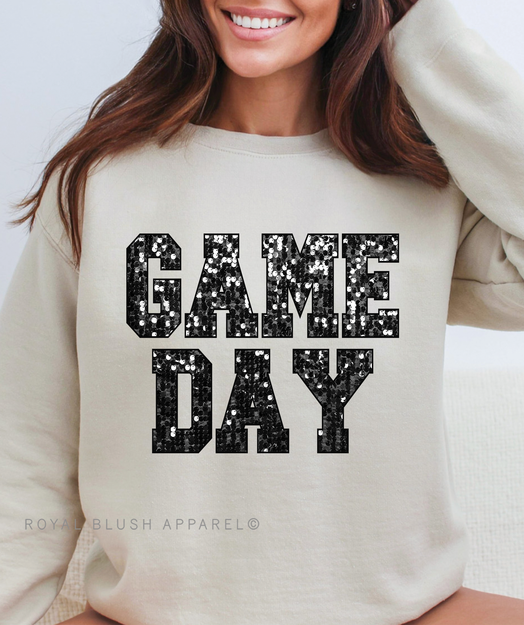 Game Day Faux Sequin Full Color Transfer