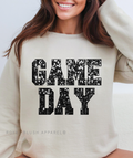 Game Day Varsity DTF Transfer ready-to-press DTF transfer shown on apparel