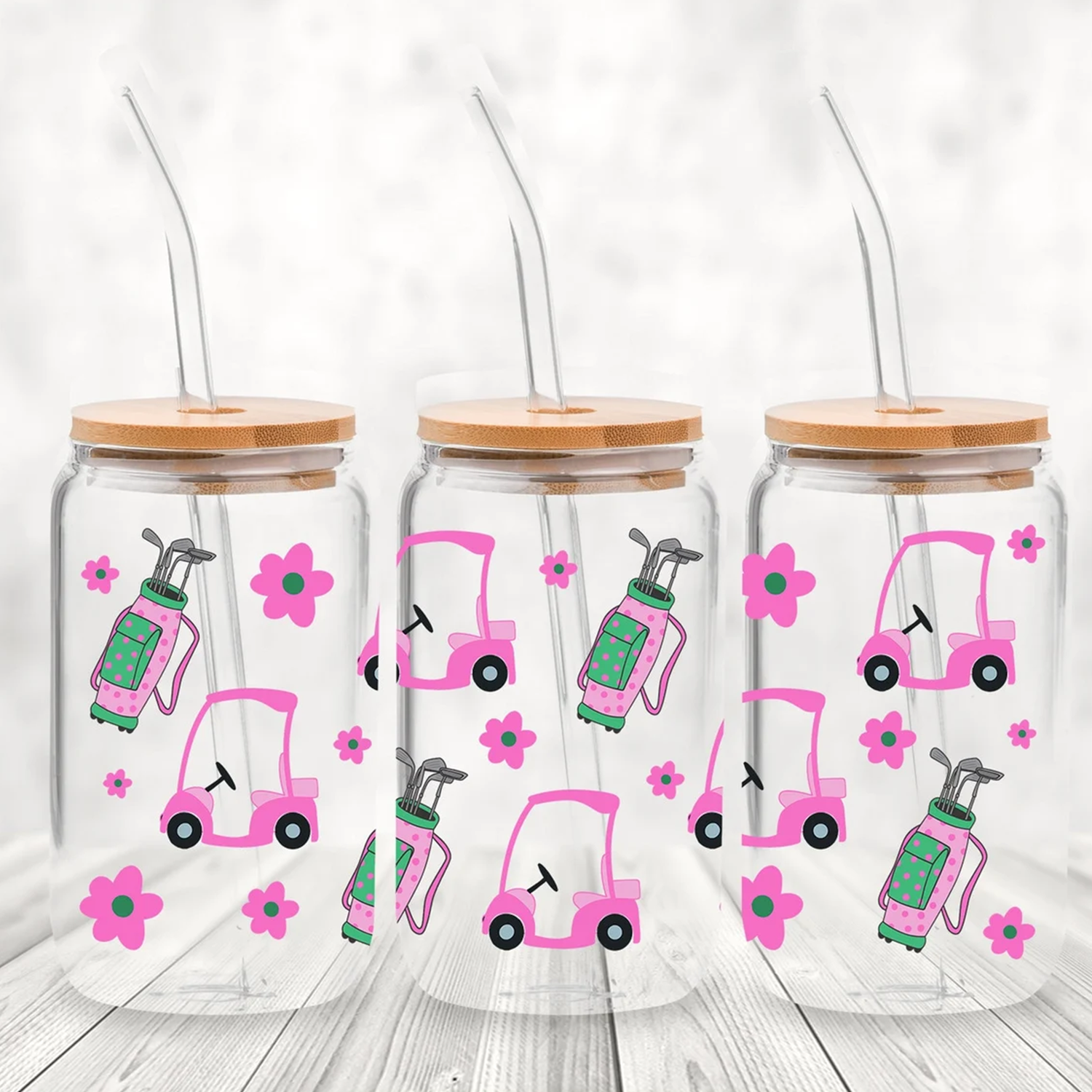 Girly Golf Wrap UV DTF Sticker