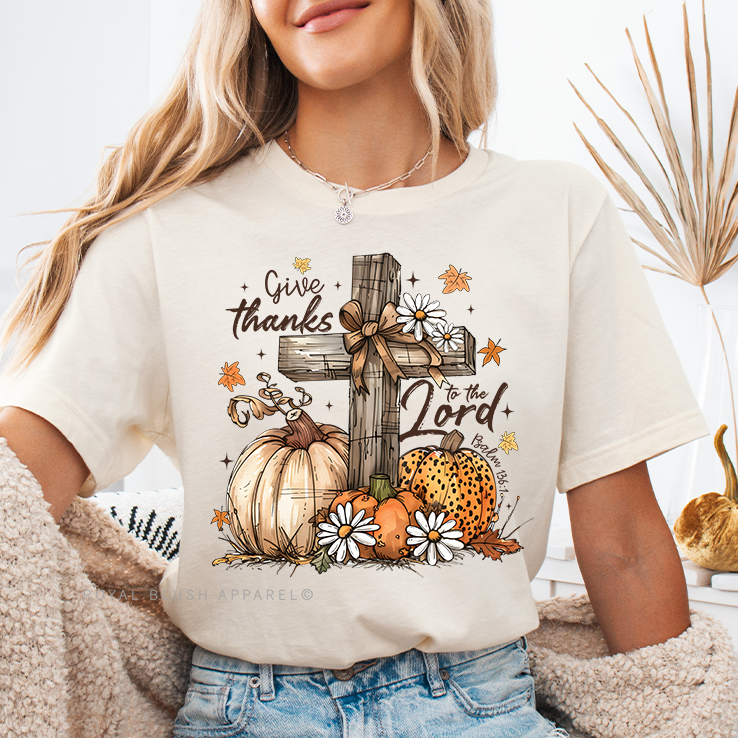 Give Thanks To The Lord Full Color Transfer