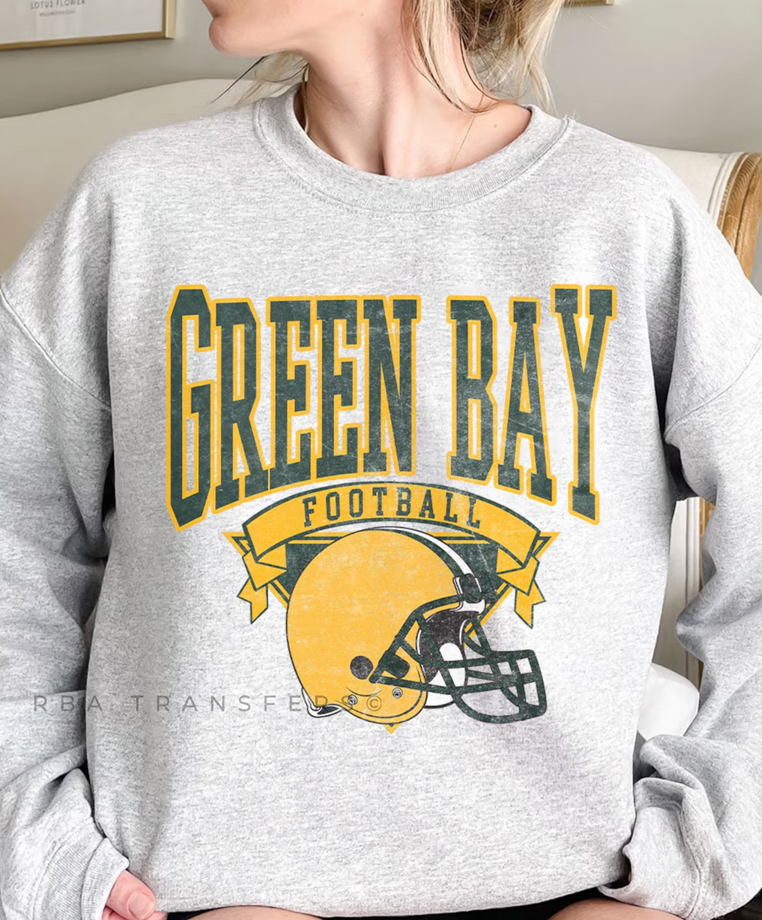 Transfert polychrome de football de Green Bay 