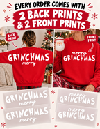 Grinchmas Merry Trendy Back DTF Transfer - Total of 4 transfers