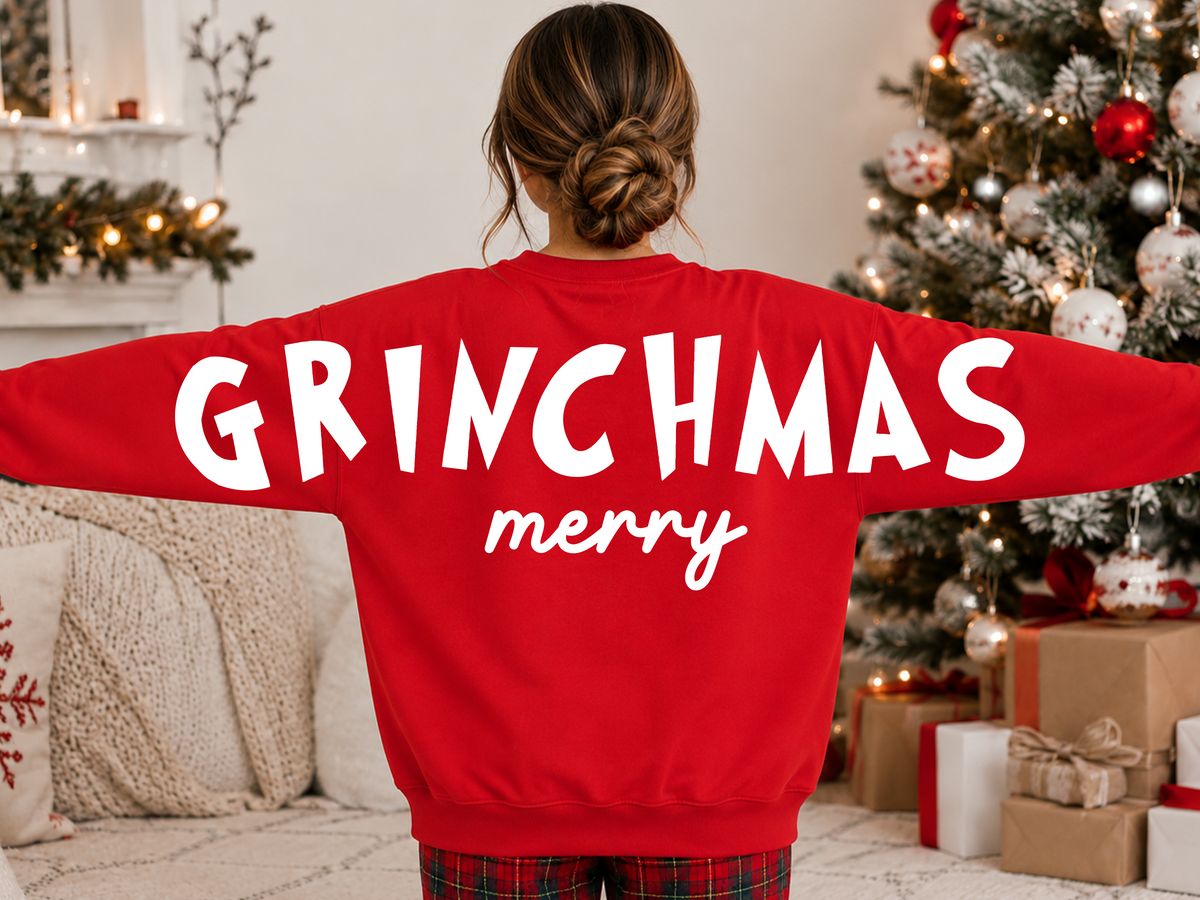 Grinchmas Merry Trendy Back DTF Transfer - Total of 4 transfers