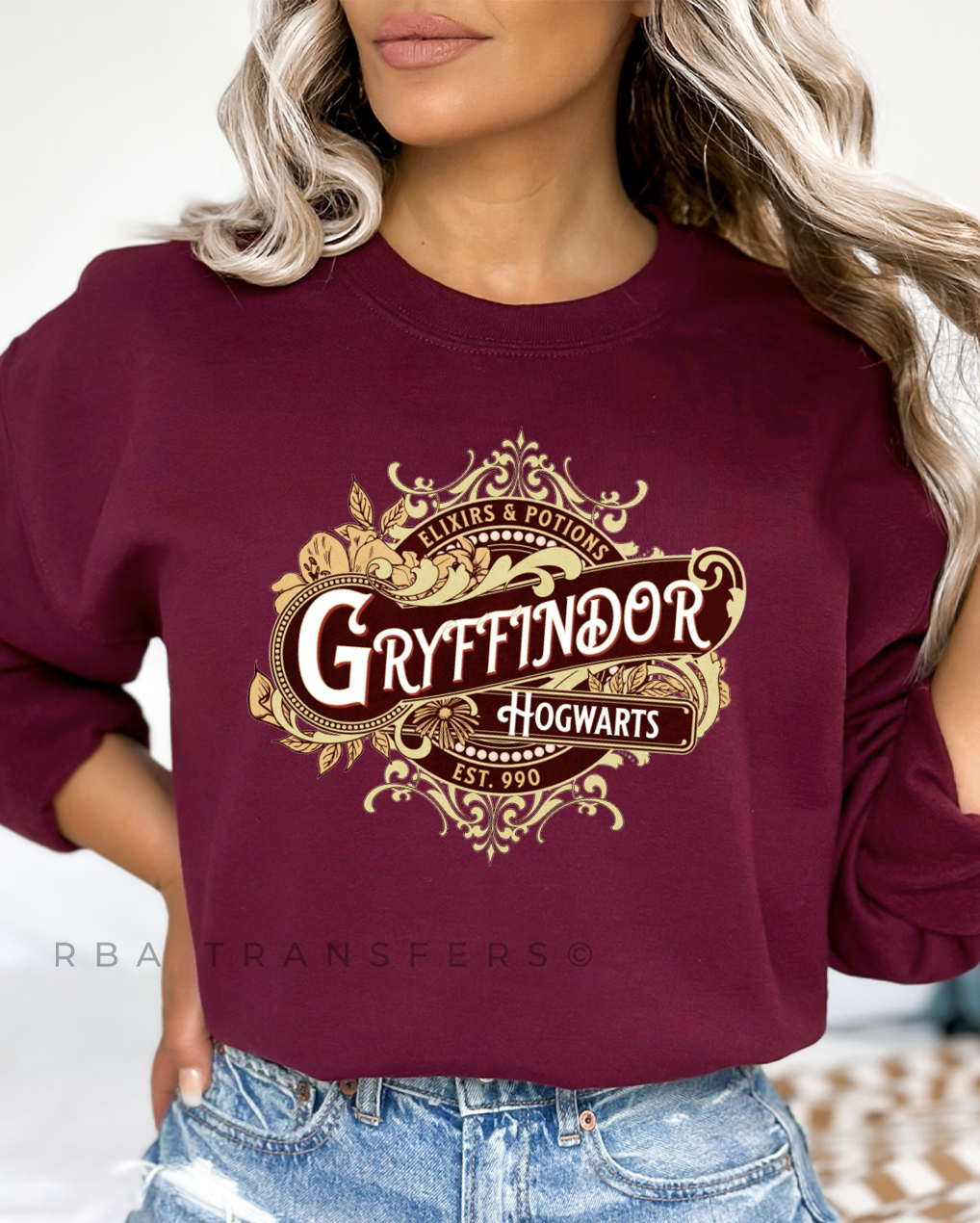 Gryffindor Hogwarts Full Colour Transfer