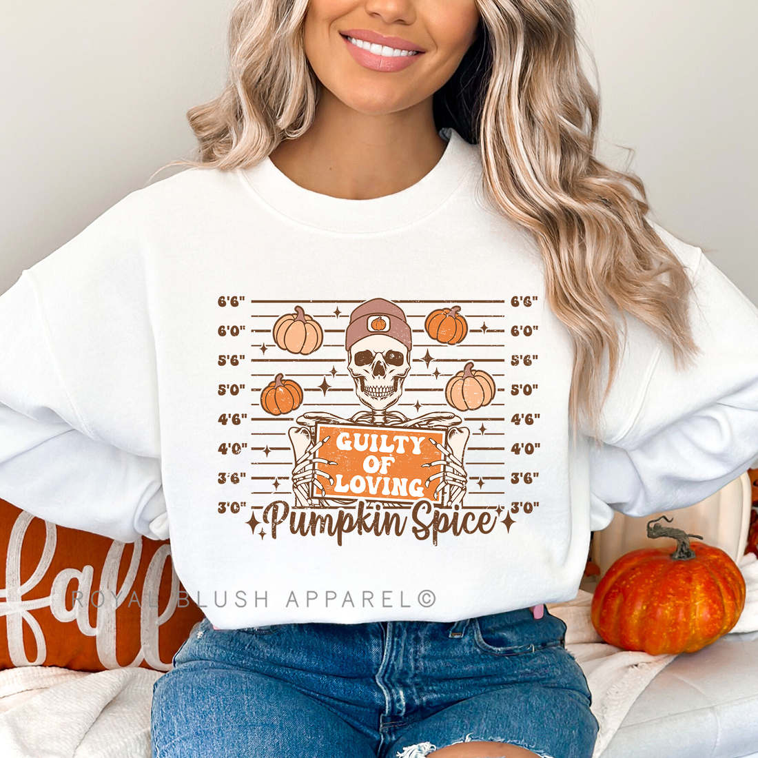 Guilty Of Loving Pumpkin Spice Full Color Transfer