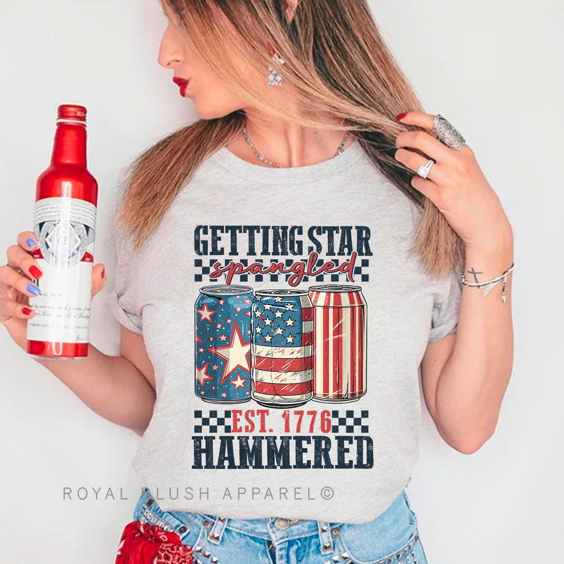 Getting Star Spangled Hammered Full Color Transfer