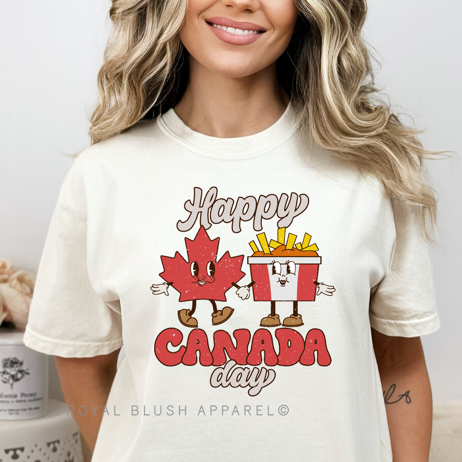 Happy Canada Day Full Color Transfer
