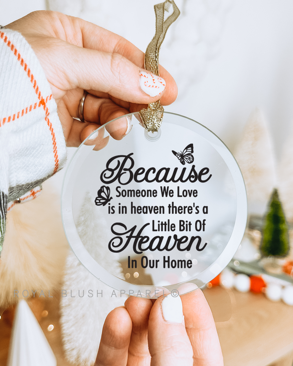 Because Someone We Love Is In Heaven 3&quot; Acrylic Ornament UV DTF Sticker
