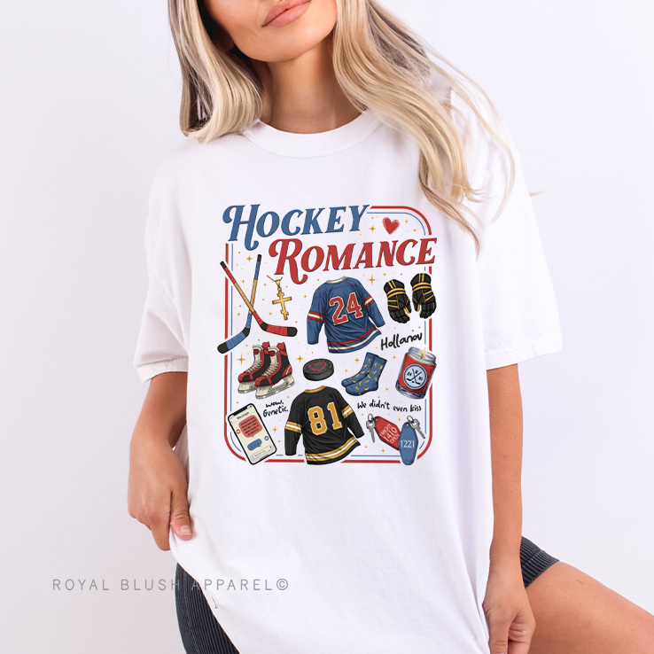 Hockey Romance Heated Rivalry Full Color Transfer