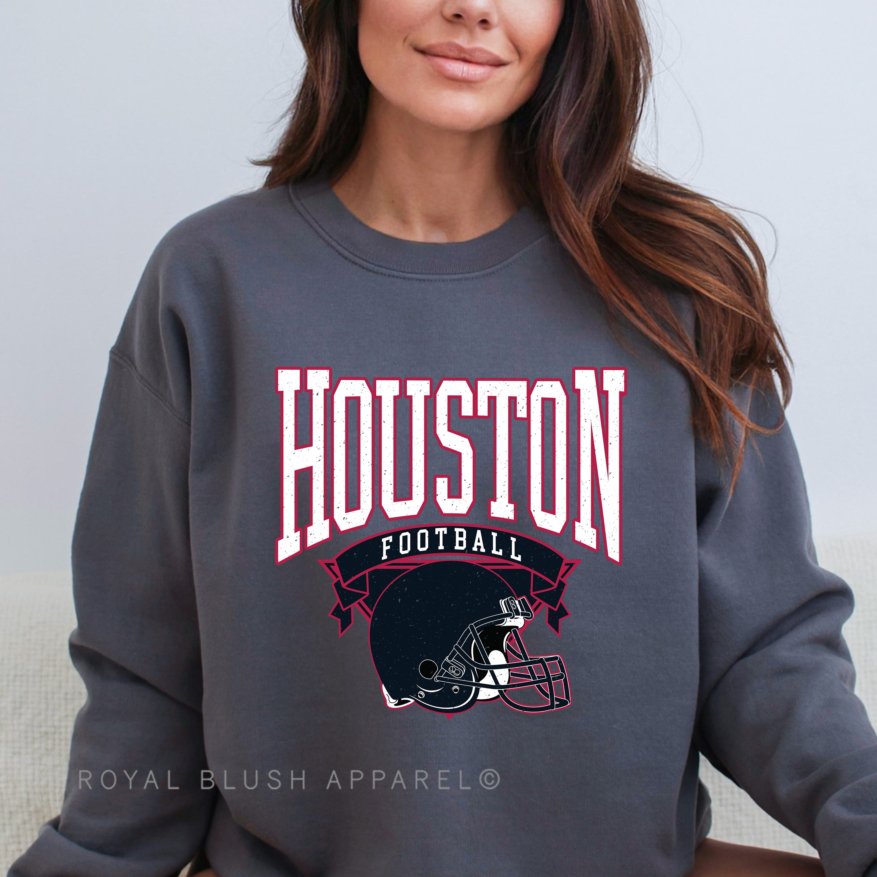 Houston Football Full Color Transfer