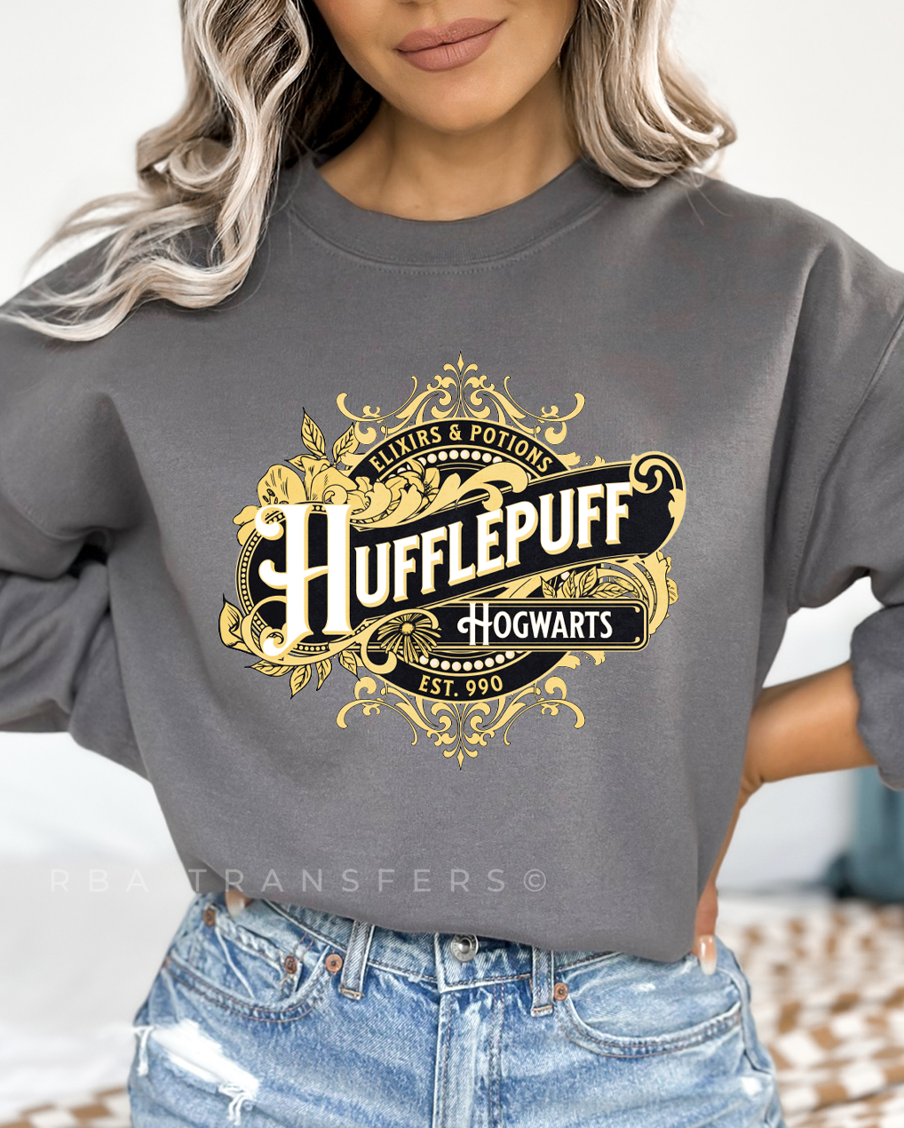 Hufflepuff Hogwarts Full Colour Transfer