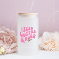 Iced Coffee & Dogs UV DTF Sticker